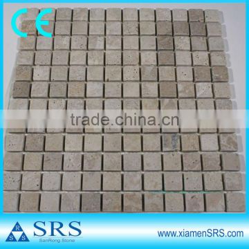 Tumble travertine cheap mosaic tiles