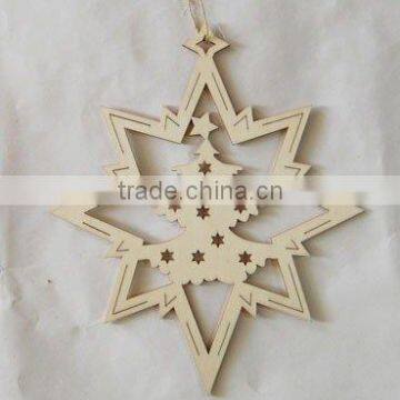 Xmas wooden hanging decoration SHY-W3378B