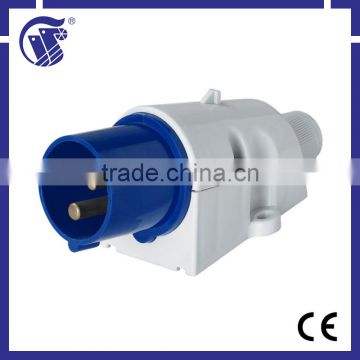 Industry CE approved 2P+E IP44 electrical plug and 220v plug types