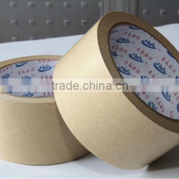 waterproof Kraft Flatback Paper Packaging Tape reinforced with strong fiberglass yarns