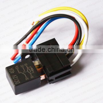 standard time relay 12V 5P 40A china supplier