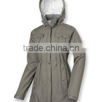 non brand long waterproof rain jackets with fixed hood