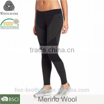 Womens Merino Wool Stretch 8K Tight sports leggings pattern base layer