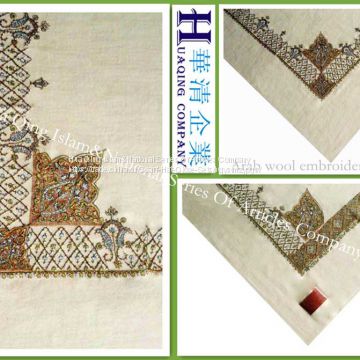 Arab wool embroidery scarf  /  Arab wool acrylic embroidery scarf /  Arab scarf  /  Muslim hijab scarf