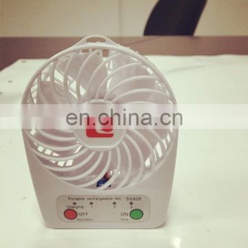 Multi-Functional Portable 18650 Rechargeable USB Mini Desk Fan With Customized Logo