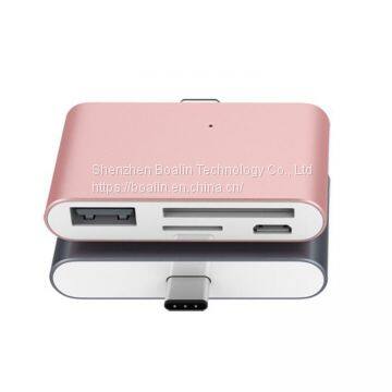 BL-U633 TYPE-C TO USB3.0+SD/TF+USB2.0 HUB 4 in 1