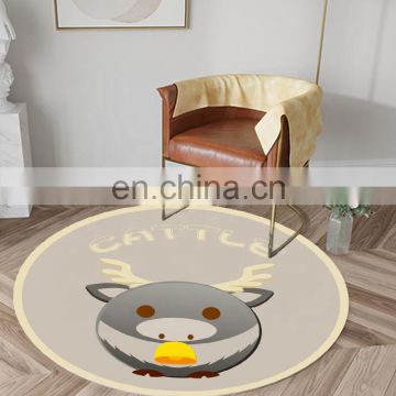 Household manufacturers non-slip round flannel kitchen custom printed rugs mat