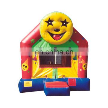 Cute dog character bouncy castle with slide jumping, inflatable dog house