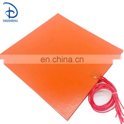 500x500mm 900w 220v silicone rubber heater 3D Printer heated bed plate heating pad