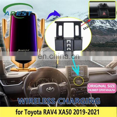 Car Mobile Phone Holder for Toyota RAV4 XA50 2019 2020 Telephone Bracket Rotatable Support Accessories for iPhone Samsung Xiaomi