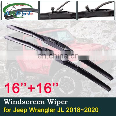for JEEP Wrangler JL 2018 2019 2020 Sport S Sahara Rubicon Car Wiper Blades Front Windscreen Windshield Brushes Car Accessories