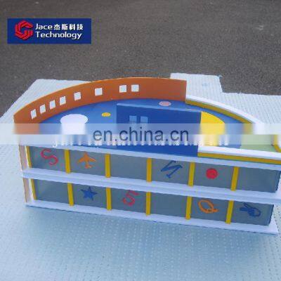 Primary school architectural building Miniature scale model making for display