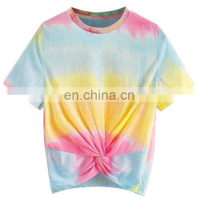 Promotional Dry Fit O-Neck t shirt Sublimation Printing Wholesale Crop top shirts