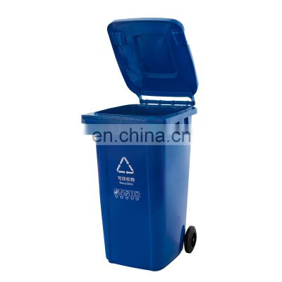 Manufacturer 120l 240 liters outdoor large plastic wheeled dustbin/trash can/waste garbage bins for sale prices