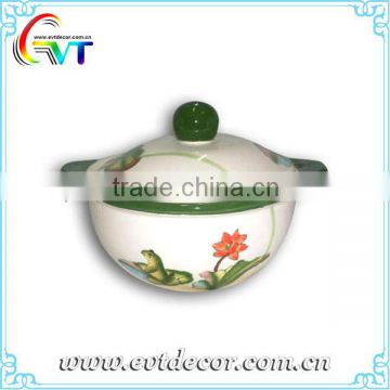 High Quality Handpainted Ceramic Candy Jar