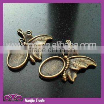 Buterfly Diamond Antique Bronze Setting