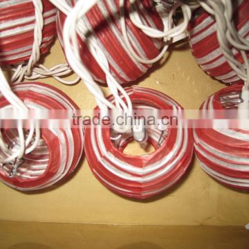 christmas lighting string of decorative handmade ball