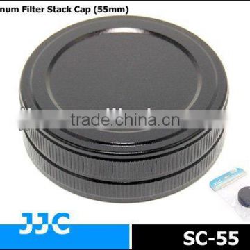 JJC SC-55 55mm Screw-in Metal Filter Stack Cap/Camera Filter case,protecting filters from dust and scratches
