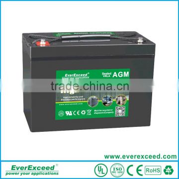 Promotion price EverExceed High Rate range ups telecom battery 12v 100ah