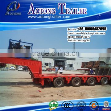 Hydraulic power heavy duty 300 tons modular trailer, hydraulic steering semi trailer with concave beam