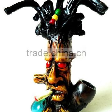 Figurine Shaped Hand Crafted Smoking Pipes - Rasta Tree