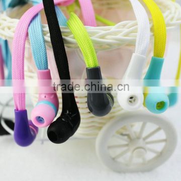 cheap and fashion shoelace earphone