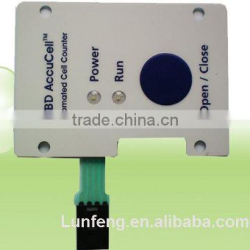 custom design membrane switch embedded leds