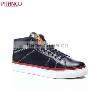 High quality lace-up genuine leather flat leather shoes
