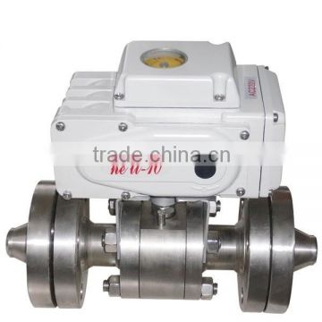 Forged high-pressure ball valve with electric actuator