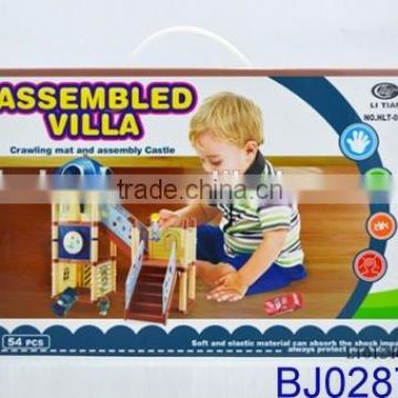 New child toy funny assemble villa building block set
