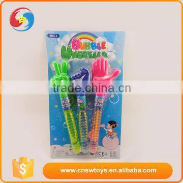 Wholesale eco-friendly plastic material children big gestures bubble toys(65ml)