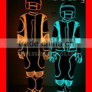 TC-036 Wireless DMX controlled light up clothes with luminous helmet