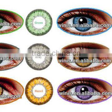 Eclipse made in korea 1 year 3 tone wholesale colored contact lenses