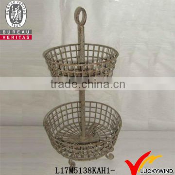 Functional durable vintage country style folding garden basket