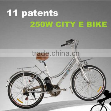 adult Elektro-Fahrrad ladies shopper city electric bicycle with SHIMANO 7 SPEED