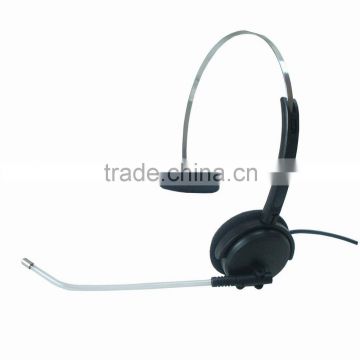 High quality call center usb headset with clear voice tube, OEM/ODM