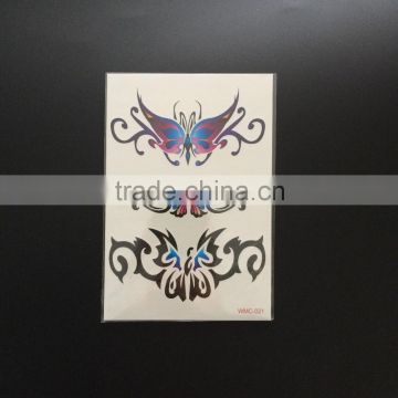 WMC-021 Tribal Butterfly Stock Tattoo Sticker