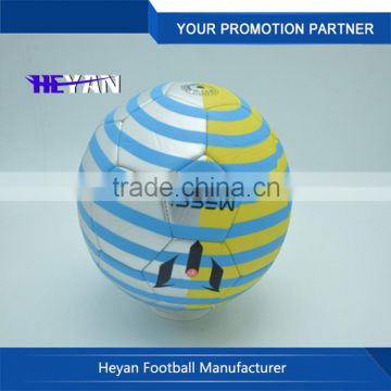 2016 Customize soccer ball size 5 4 3 2 1 colorful football