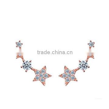 SCI132 fore star long beautiful earring designs for women