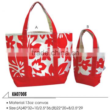 new design recycled custom printing canvas shopping bag