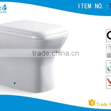 T6007 Square wall hung wash down toilet bowl with p-trap