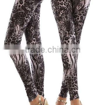 Popular Full Leopard Print Animal Pattern Ankle Length Footless Legging