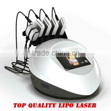 Top quality 4 big and 2 small pads lipo laser device for home use