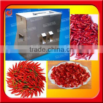 Stainless steel automatic red chillies cutting machine