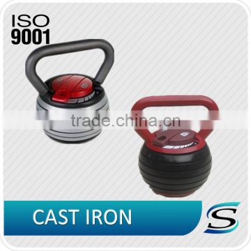 China cast iron adjustable kettlebell