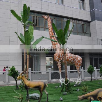 resin craft life size fiberglass giraffe statue for sale