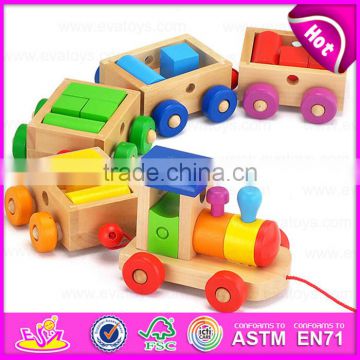 OEM welcome baby early learning toys wooden toy train,High quanlity children wooden toys train wholesale W05C024