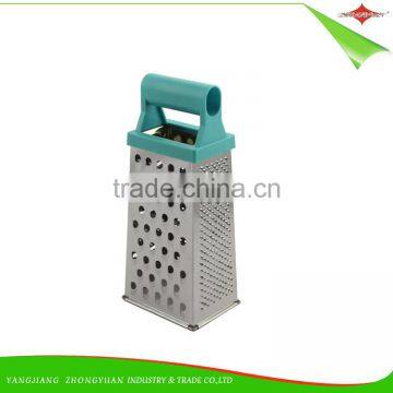 ZY-N5032 hot sale 4 side plastic handle stainless steel kitchen tool multi grater