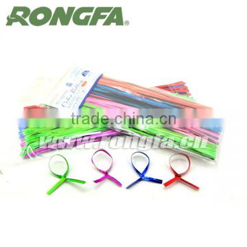 Single Wire PET Flat Metallic Twist tie Used for Closing Bags
