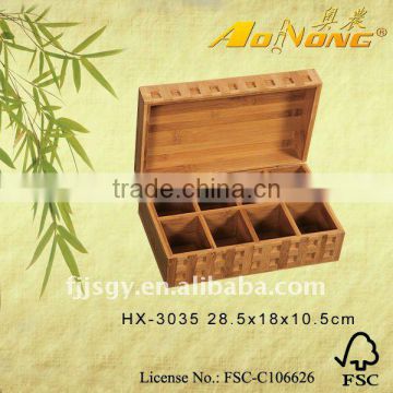 bamboo wholesale tea box/storage tea chest